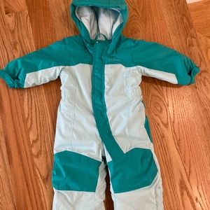 LL Bean teal snowsuit